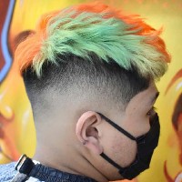 Bodega Barbers — bold hair color
