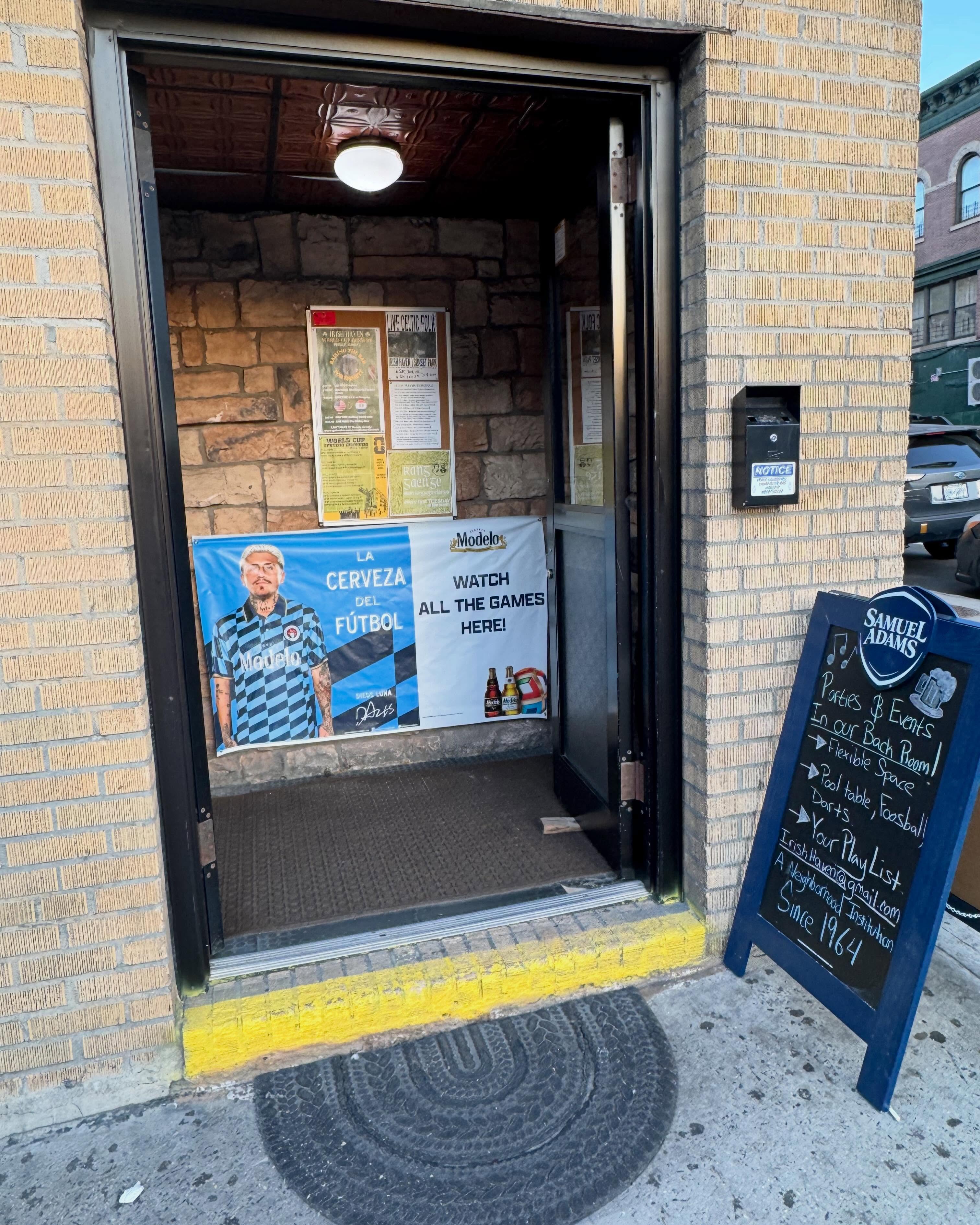 Irish Haven — entrance on 4th Ave, Sunset Park Brooklyn