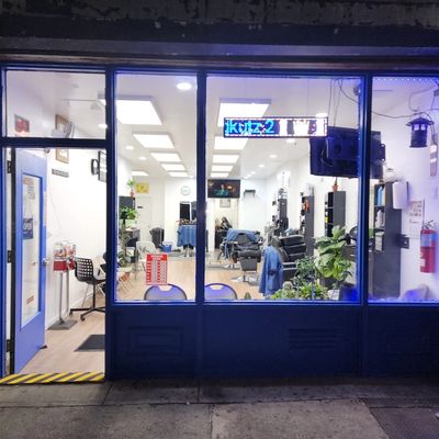 King Kutz Barber Shop storefront — Bedford-Stuyvesant, Brooklyn