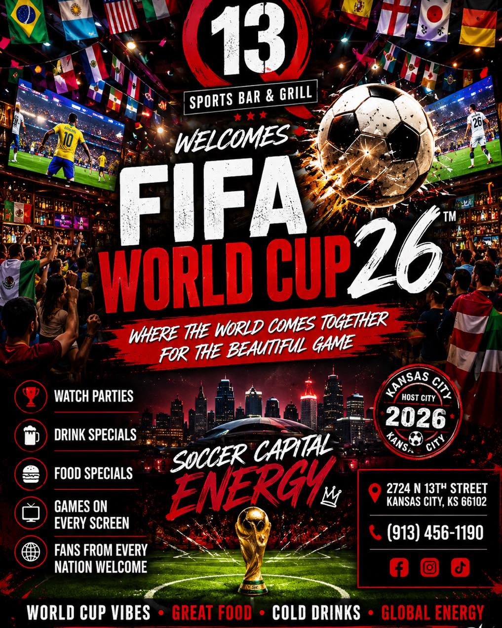Q13 Sports Bar — FIFA World Cup 2026