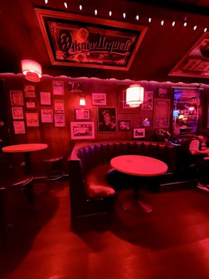 The 500 Club seating area